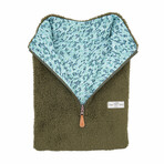 1/4 Zip Reversible Sherpa Fleece // Fern + Euphoria (X-Small)