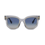 Burberry // Women's Irregular Shaped Sunglasses // Gray, Blue