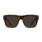 Givenchy // Unisex Square Sunglasses // Havana + Brown