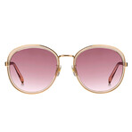 Givenchy // Women's Round Sunglasses // Gold Peach + Pink