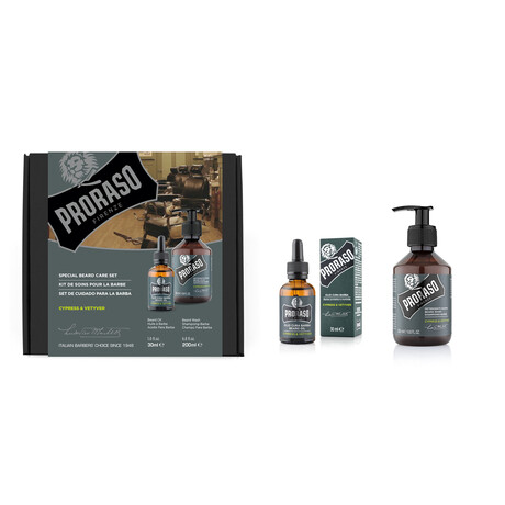 Duo Beard Set // Care Oil + Shampoo (Wood + Spice)