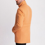 Mandrin Collar Coat // Camel (Euro: 48)