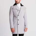 Coat With Fur // Light Gray (Euro: 56)