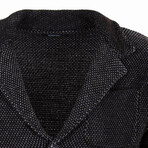 Knitwear Jacket // Black + Gray (XL)