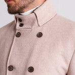 Mandrin Collar Coat // Beige (Euro: 48)