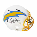 Justin Herbert // Los Angeles Chargers // Signed Riddell Full Size Speed Replica Helmet (Beckett) // White