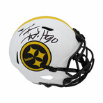 T.J. (TJ) Watt // Pittsburgh Steelers // Signed Riddell Lunar Eclipse Full Size Speed Replica Helmet