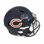 Justin Fields // Chicago Bears // Signed Riddell Full Size Speed Replica Helmet (Beckett)