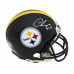 Chase Claypool // Pittsburgh Steelers // Signed Riddell Mini Helmet (Beckett) (White Ink)