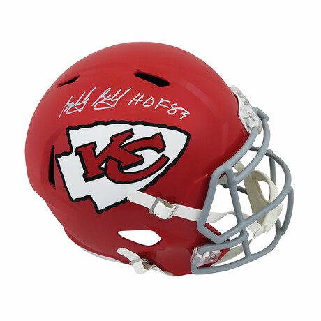 Bobby Bell // Kansas City Chiefs // Signed Riddell Throwback Full Size Speed Replica Helmet w/ "HOF'83" Inscription
