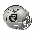 Jim Plunkett // Raiders // Signed Riddell Full Size Speed Replica Helmet