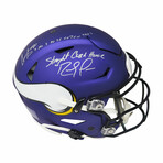 Randy Moss & Cris Carter // Minnesota Vikings // Signed Riddell SpeedFlex Auth Helmet w/ "Straight Cash Homie, Catch TD's" Inscription