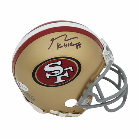 George Kittle // San Francisco 49ers // Signed Riddell Mini Helmet (Beckett)