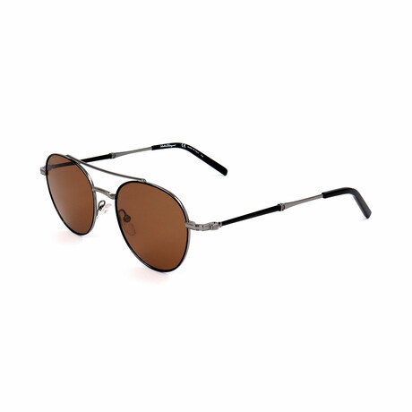 Men's SF224S Sunglasses // Shiny Dark Gunmetal + Black