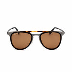 Men's SF218S Sunglasses // Black + Tortoise + Ruthenium Matte