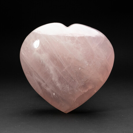 Massive Polished Rose Quartz Heart from Brazil (15.2 lbs)