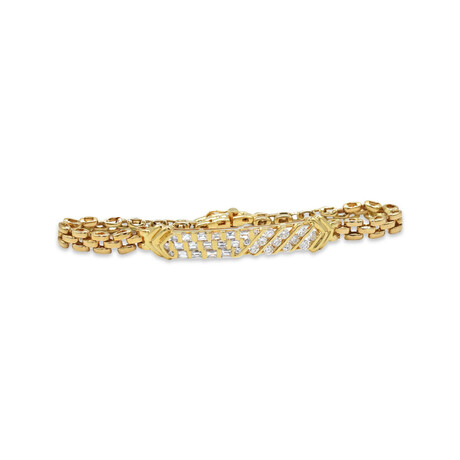 18K Yellow Gold Diamond Bracelet // 7" // Pre-Owned
