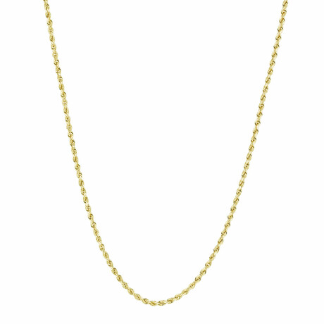 Rope Chain Necklace 10K Gold // 3mm (20")