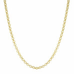 Diamond Cut Rolo Link Chain Necklace 10k Gold // 4.5mm (20")