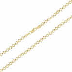 Diamond Cut Rolo Link Chain Necklace 10k Gold // 4.5mm (20")