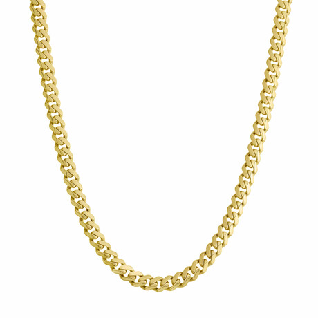 Miami Cuban Chain Necklace 14k Gold // 7.5mm (20")