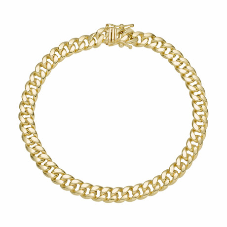 Miami Cuban Bracelet 10k Gold // 6mm // 8"