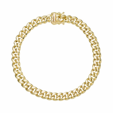 Miami Cuban Bracelet 10k Gold // 7mm (9")