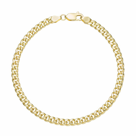 Miami Cuban Bracelet 10k Gold // 4.5mm // 8"