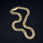 Miami Cuban Chain Necklace 14k Gold // 11mm (20")