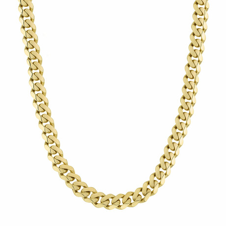 Miami Cuban Chain Necklace 14k Gold // 11mm (20")