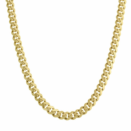 Miami Cuban Chain Necklace 14k Gold // 9mm (20")