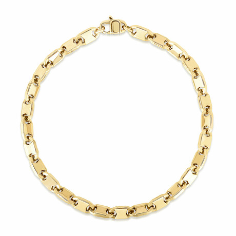 Anchor Link Bracelet 14k Semi-Solid Gold // 5mm // 8.25"