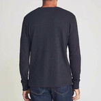Slub Cotton Henley // Graphite (L)