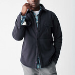 Sherpa Lined Shirt  // Washed Black (S)