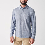 Long Sleeve Heather Polo // Navy Heather (XS)