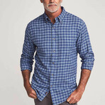 Brushed Everyday Shirt // Blue Easy Check (XS)