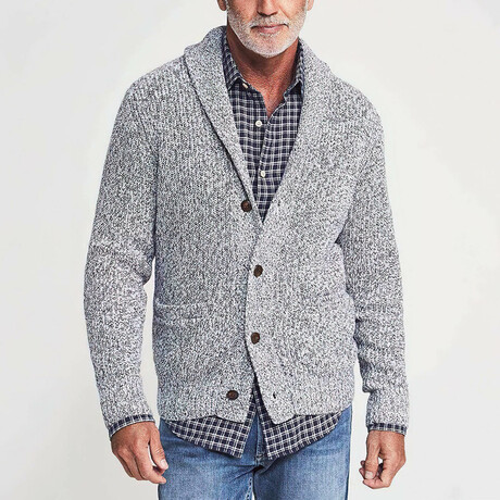Marled Cotton Cardigan // Light Gray Rag (XS)