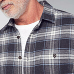 Stretch Seaview Flannel // Polar Night Plaid (S)