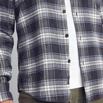 Stretch Seaview Flannel // Polar Night Plaid (S)