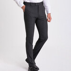 Super Slim Wool Blend Pants // Black (32WX34L)