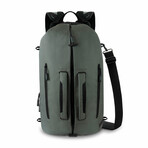 Fury Duffle Backpack // Loden Green + Black