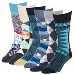 Native Geomancy Crew Socks // Pack of 6