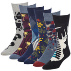Stag Sharpen Crew Socks // Pack of 6