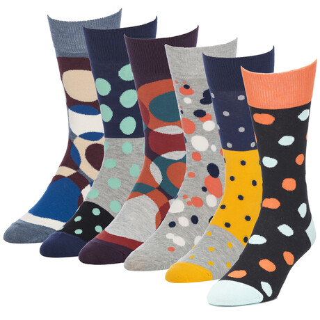 Splotch Warhol Crew Socks // Pack of 6