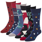 Seurat Genius Crew Socks // Pack of 6