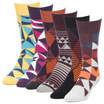 Enigma Crystallize Crew Socks // Pack of 6