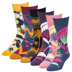 Papyrus Tropical Crew Socks // Pack of 6