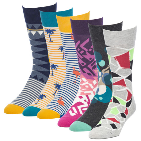 Collapse Native Crew Socks // Pack of 6