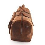 Leather Duffel Bag + Weekend Luggage Bag // Brown