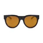 Unisex Crusader Aci Polarized Sunglasses // Dark Gray + Black + Gray